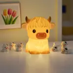 Highland Cow Silicone Squishy LED Night Light - Perfect Gift - Image 2