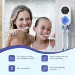 Smart UV Wall-Mounted Toothbrush Sanitizer