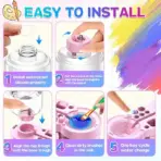 Grabie Automatic Water Cycle Paint Brush Cleaner & Rinser Tool - Green - Image 2