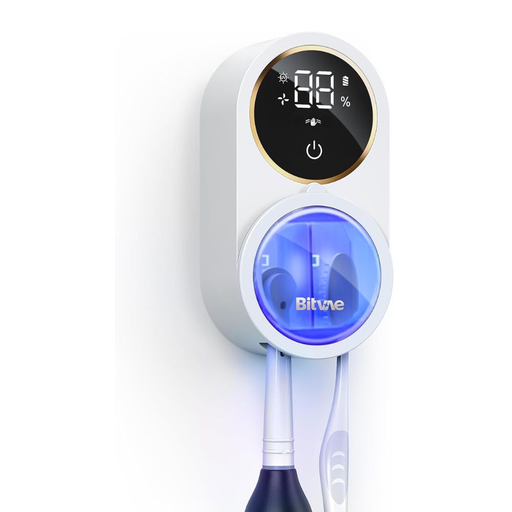 bitvae-smart-uv-wall-mounted-toothbrush-sanitizer-and-dryer Bitvae Smart UV-C + UV-A Wall-Mounted Toothbrush Sanitizer & Dryer - Image 1