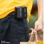 Lead Van Hanging Waist Fan 3 Speeds Adjustable 4500mAh - Black - Image 3